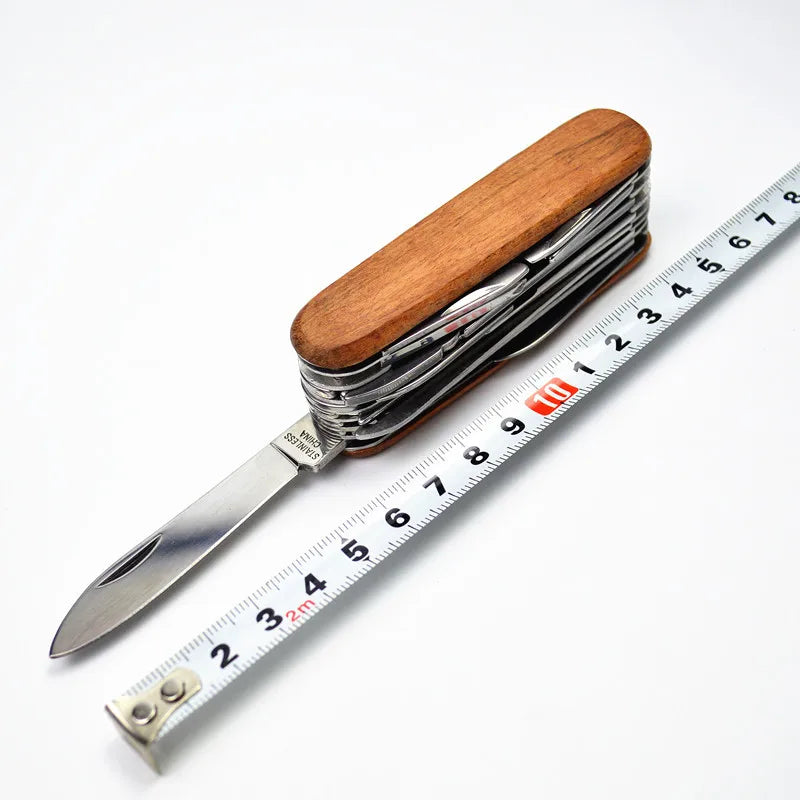 Stainless Steel Folding Multitool Pocket Knife