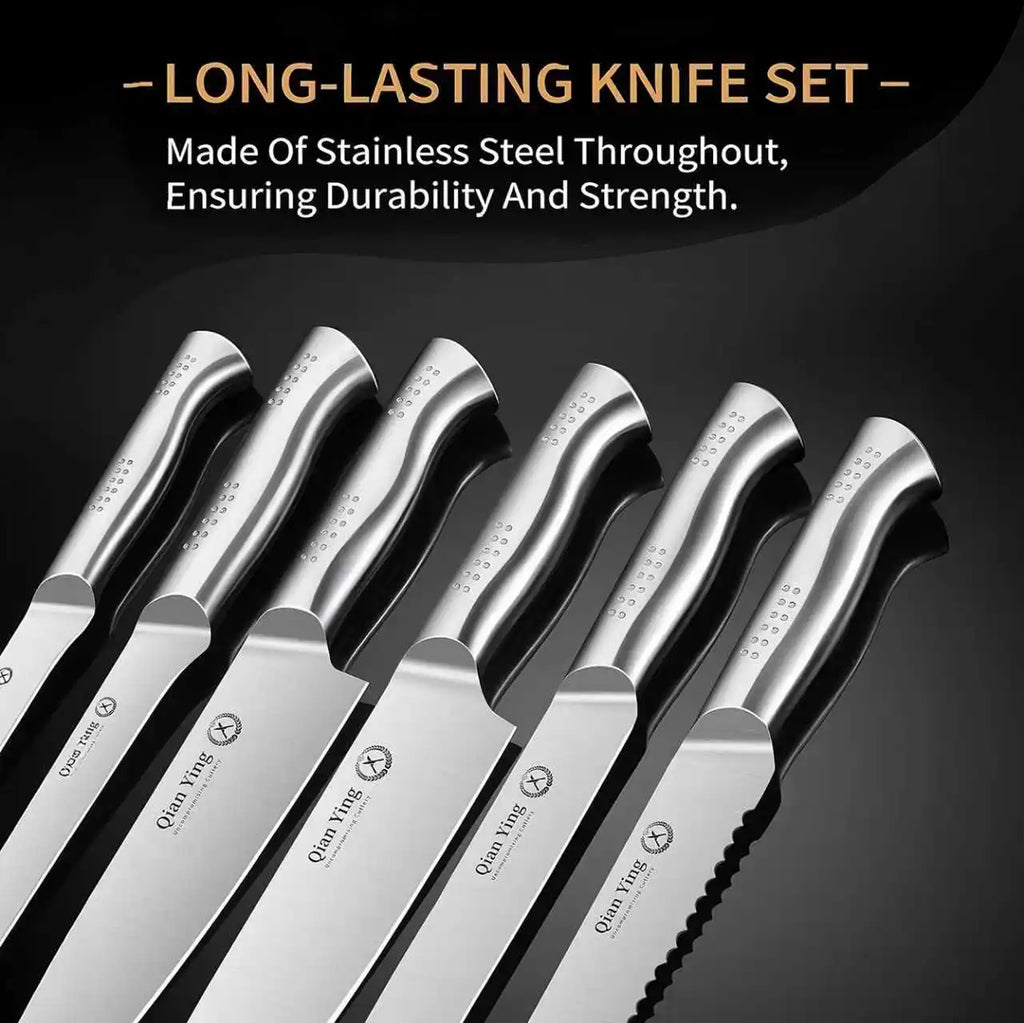 14-Piece Stainless Steel Kitchen Knife Set
