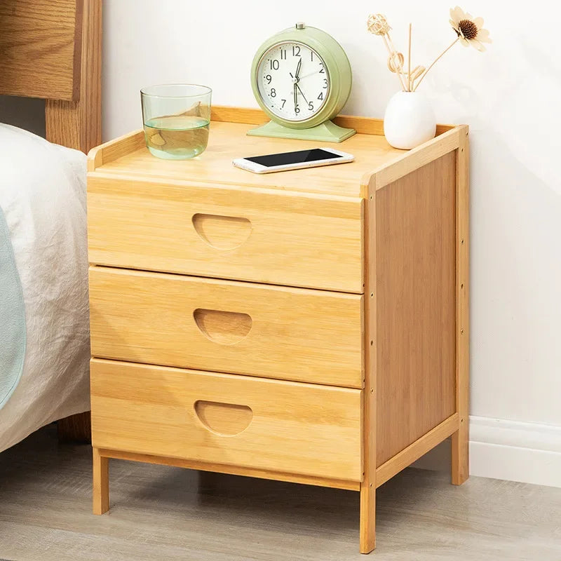 Nordic Solid Wood Mini Bedside Cabinet