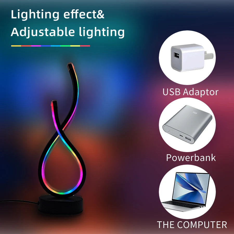 Modern USB LED Desk Lamp