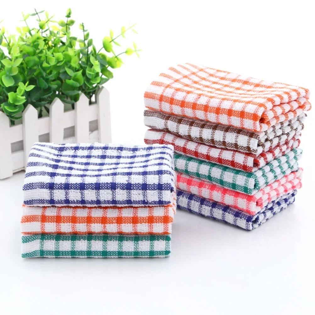 Absorbent Cotton Kitchen Tea Towels – 6 Pack