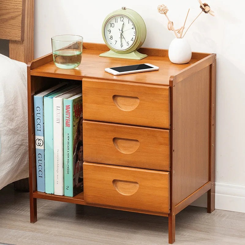 Nordic Solid Wood Mini Bedside Cabinet