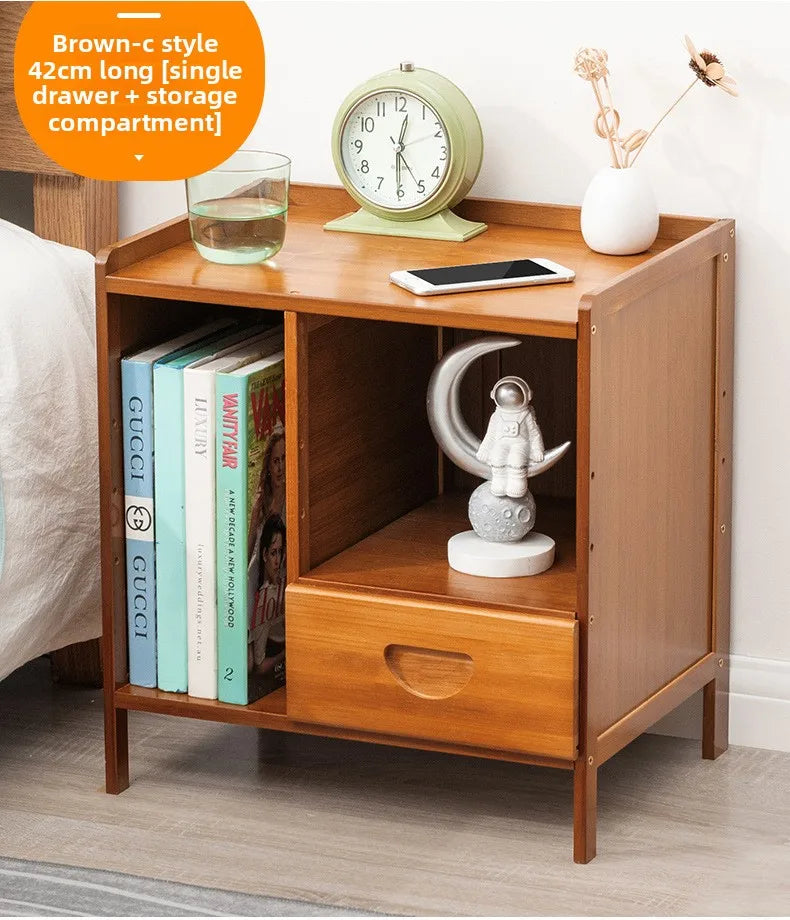 Nordic Solid Wood Mini Bedside Cabinet