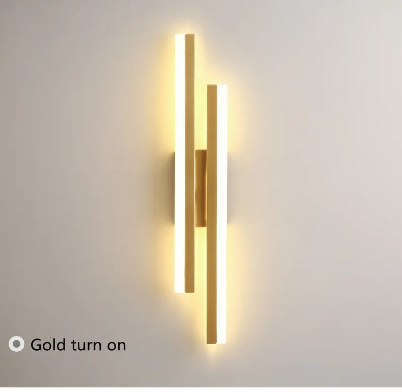 LED Bedroom Wall Sconce – Copper Pipe Acrylic Shade