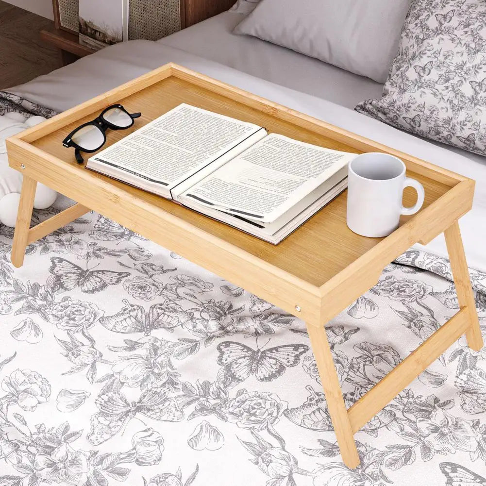 Folding Bamboo Bed Tray Table