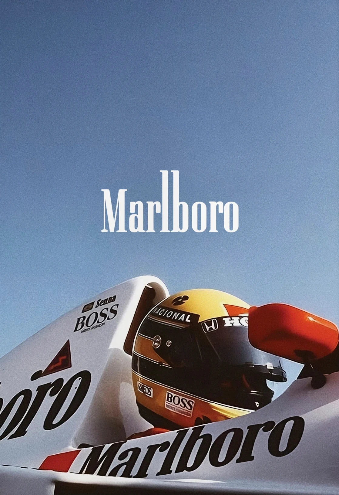 Vintage Monaco Racing Car Canvas Poster