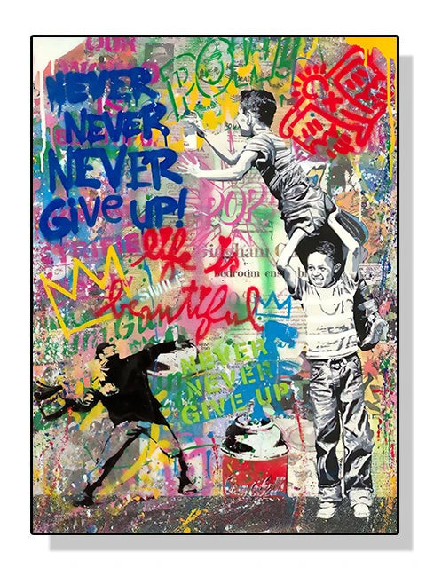 Banksy Graffiti Street Art Canvas Print