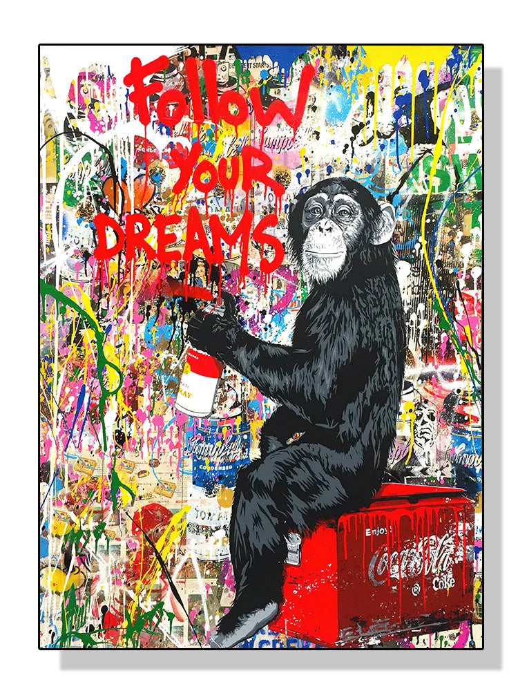 Banksy Graffiti Street Art Canvas Print