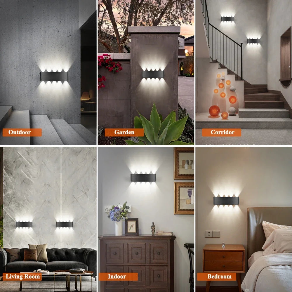 Solar Outdoor Wall Lamp – Warm White Waterproof