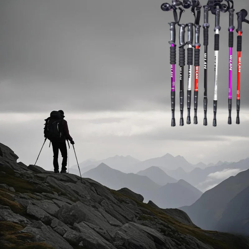 Collapsible Anti-Shock Hiking Trekking Poles
