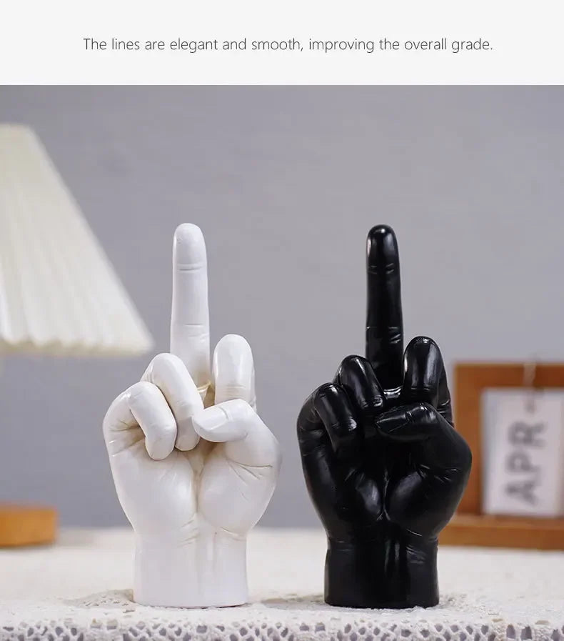 Resin Middle Finger Desk Ornament
