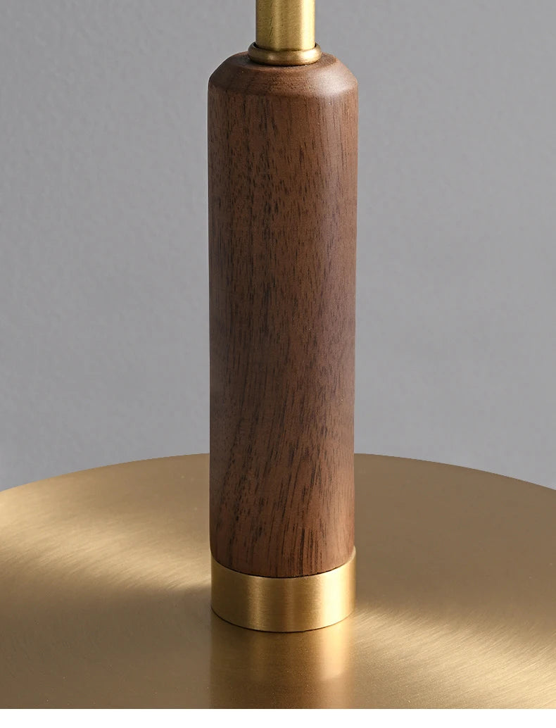 Retro Gold Glass Mushroom Floor Lamp