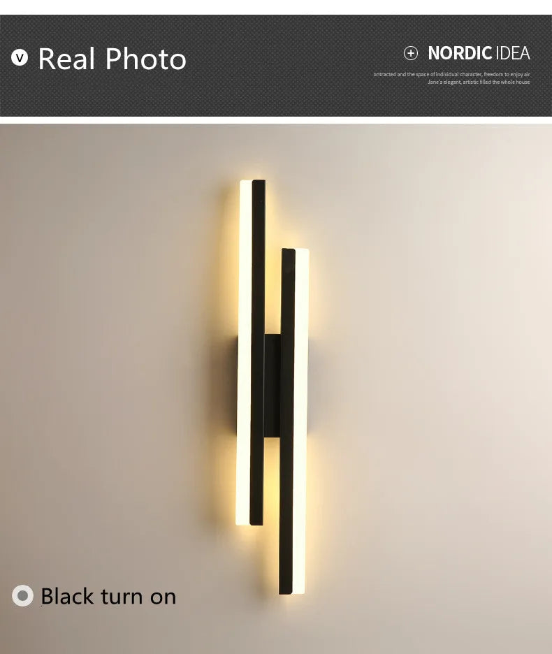 LED Bedroom Wall Sconce – Copper Pipe Acrylic Shade