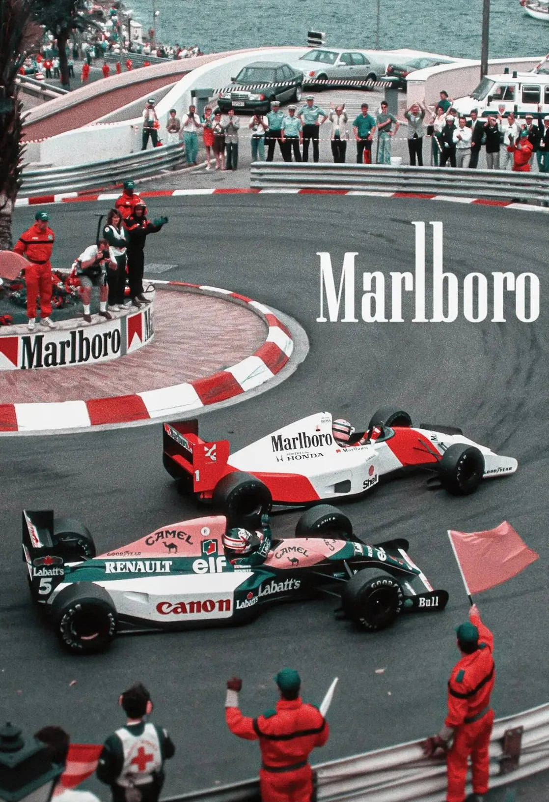 Vintage Monaco Racing Car Canvas Poster