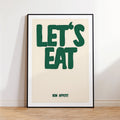 Let's Eat Kitchen Canvas Wall Art Print