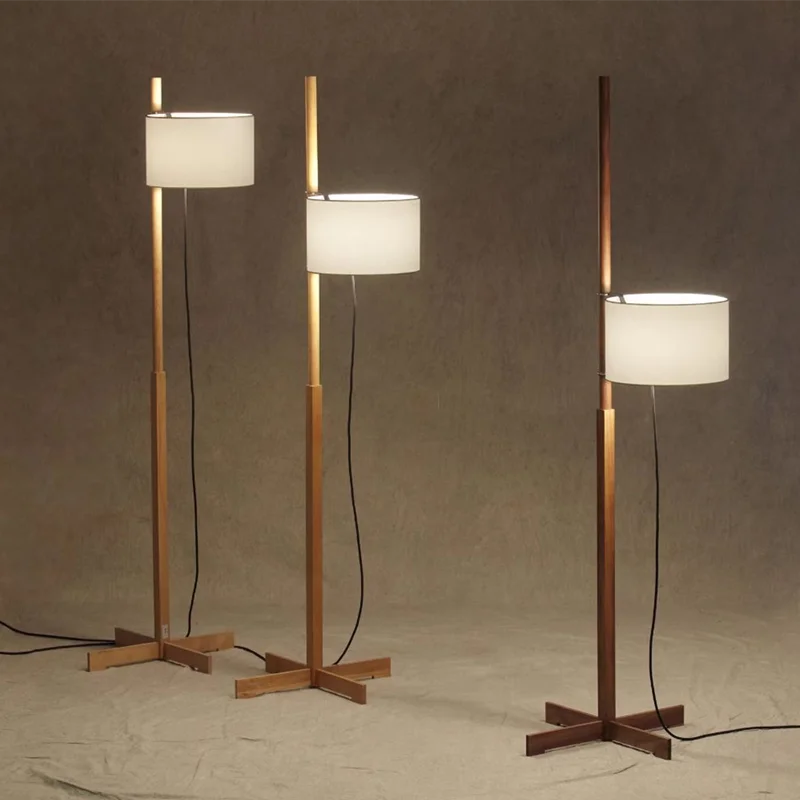 Japanese Retro Fabric Adjustable Floor Lamp