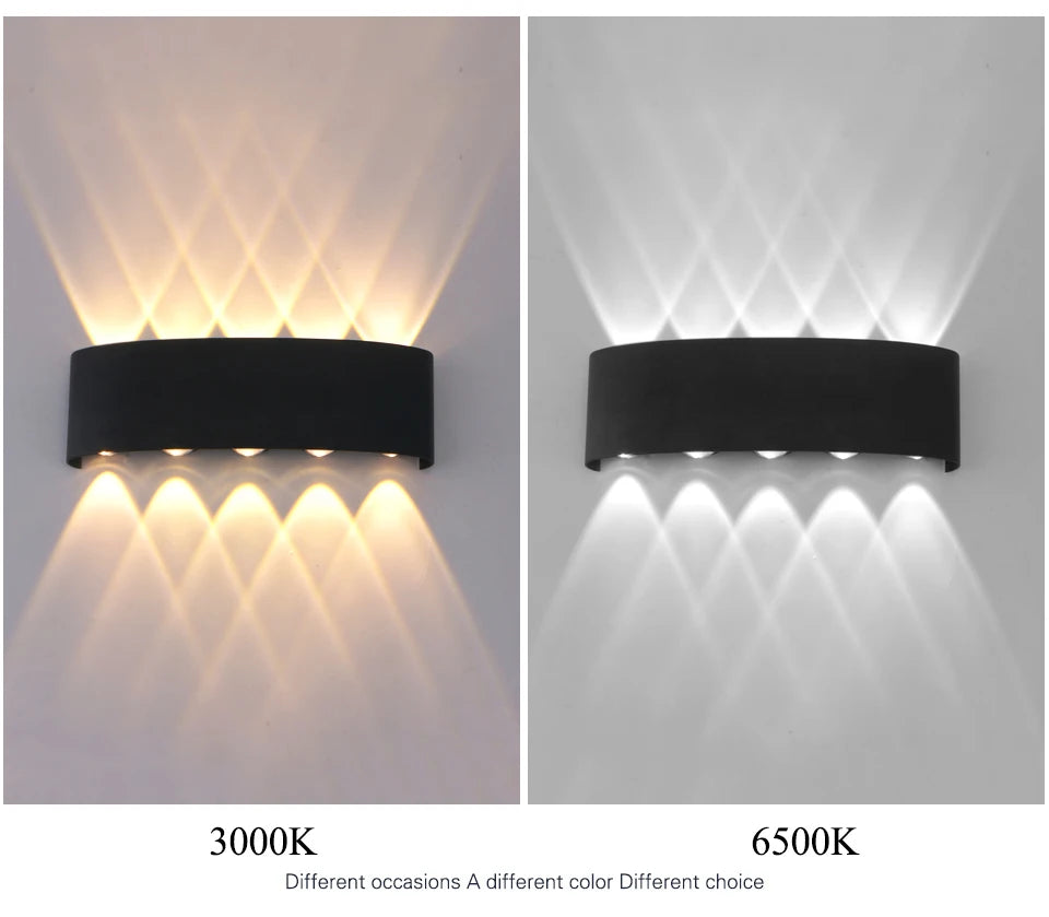 Up & Down LED Wall Light – Indoor & Outdoor Waterproof