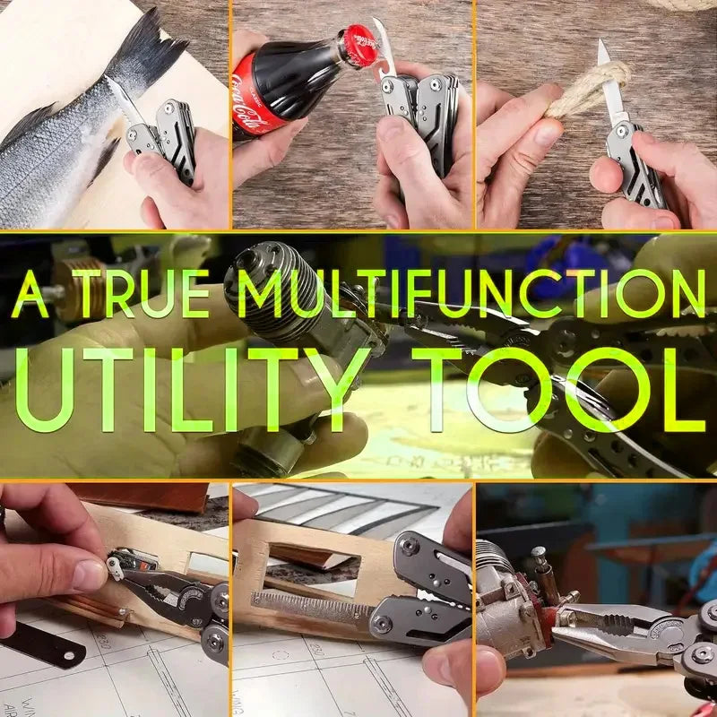 24-in-1 Camping Multitool with Knife & Bits