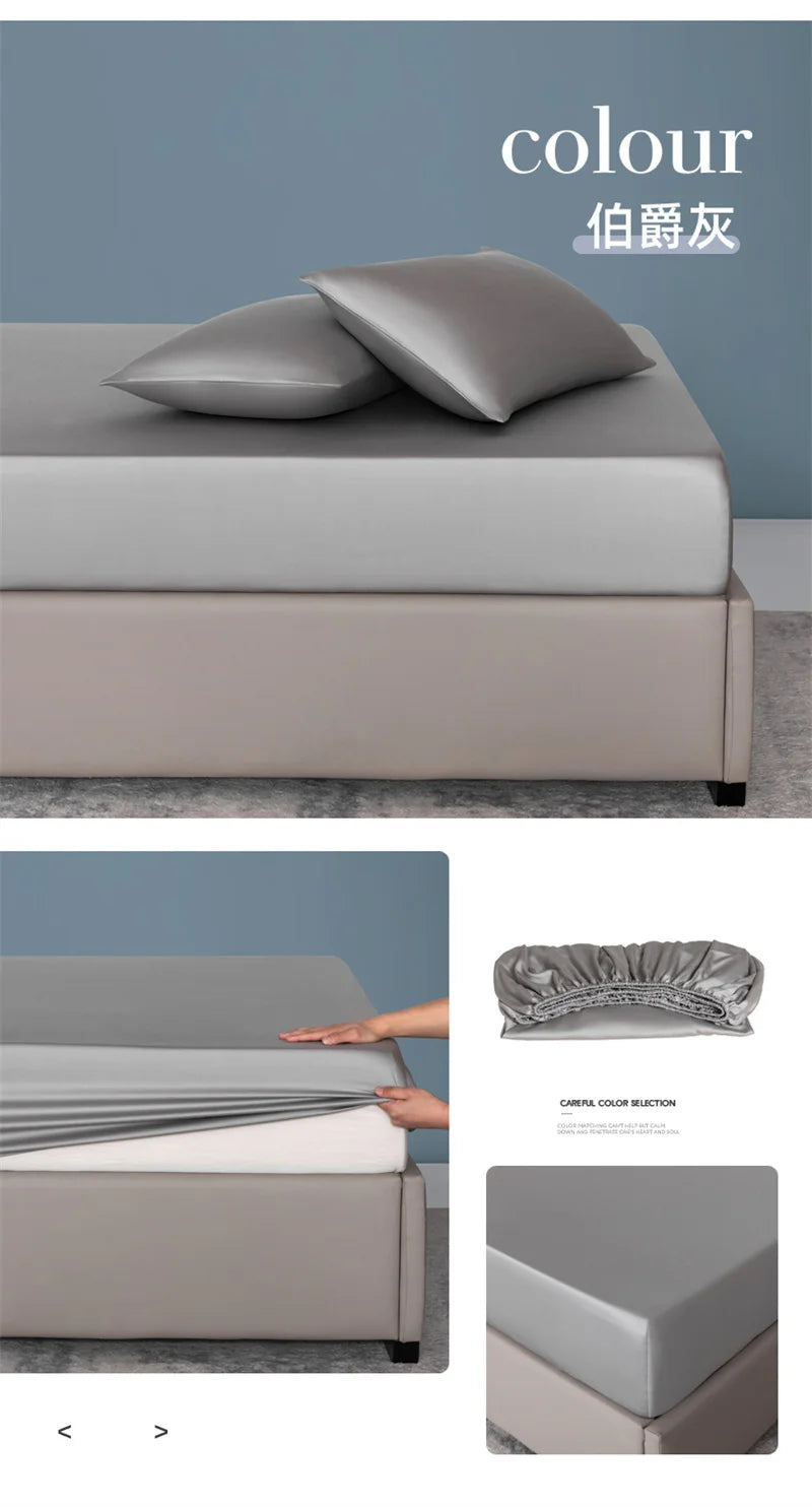 Organic Bamboo Silky Fitted Bed Sheet
