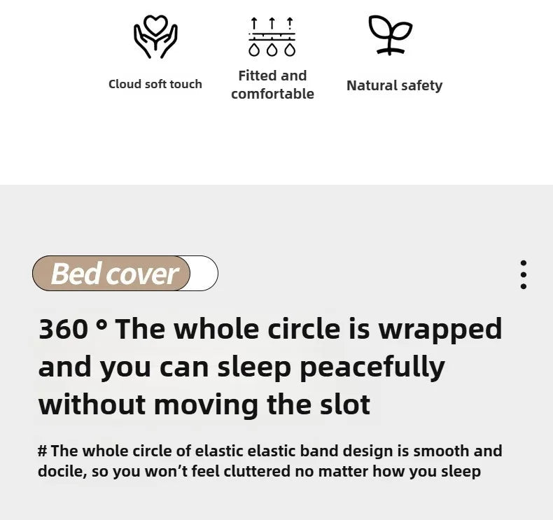 Elastic Fitted Bed Sheet – Solid Colour