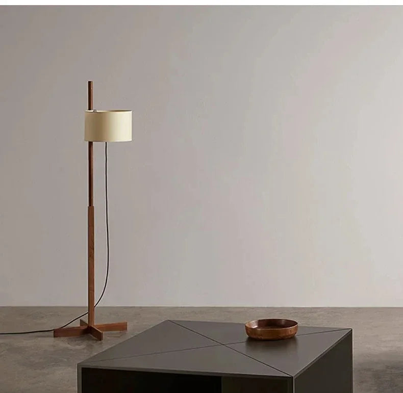 Japanese Retro Fabric Adjustable Floor Lamp