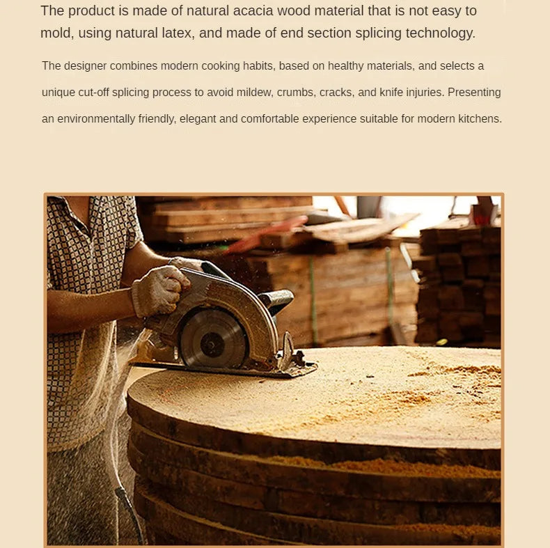 Acacia Wood Double-Sided Chopping Board