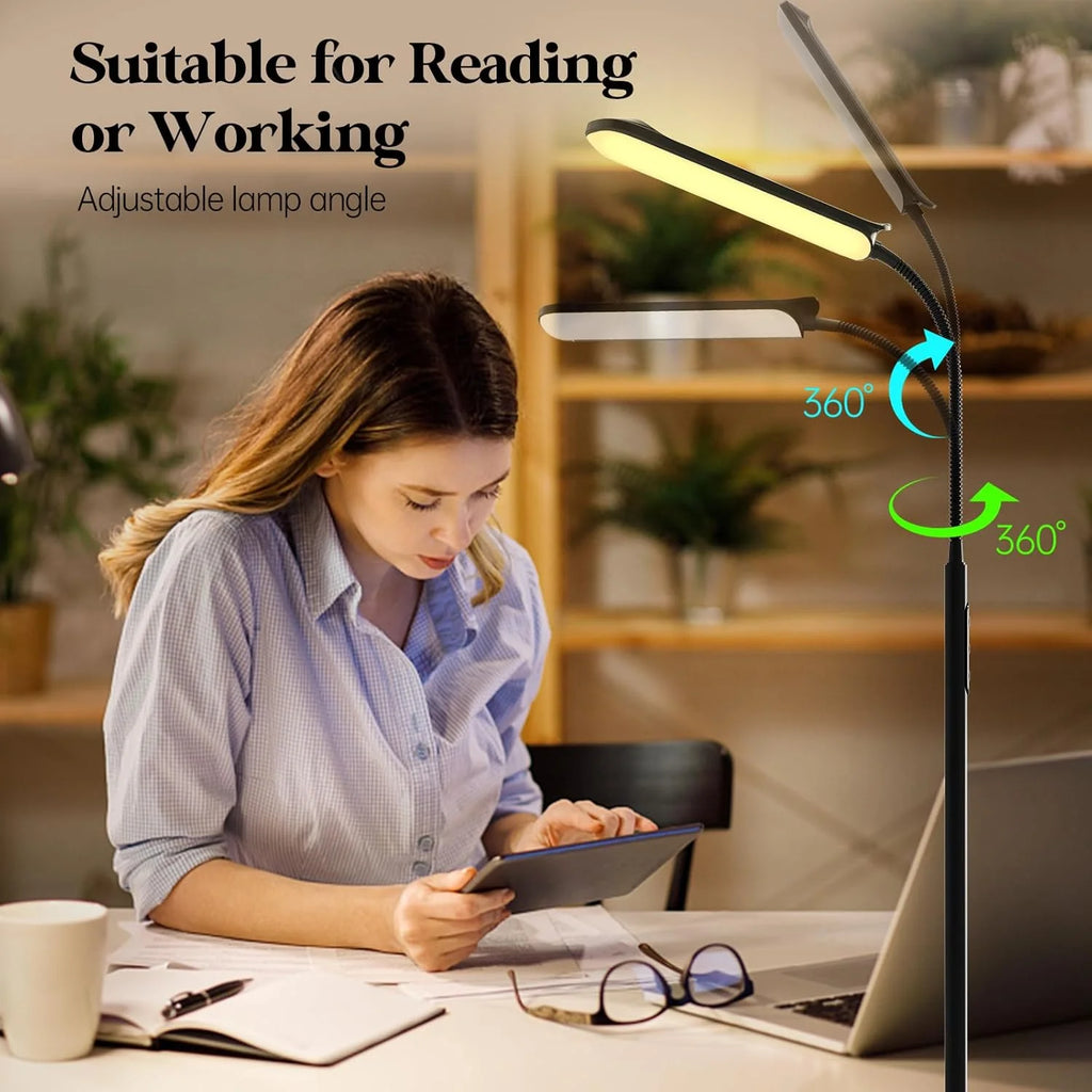 360° Rotating LED Floor Lamp – 3 Colour Modes