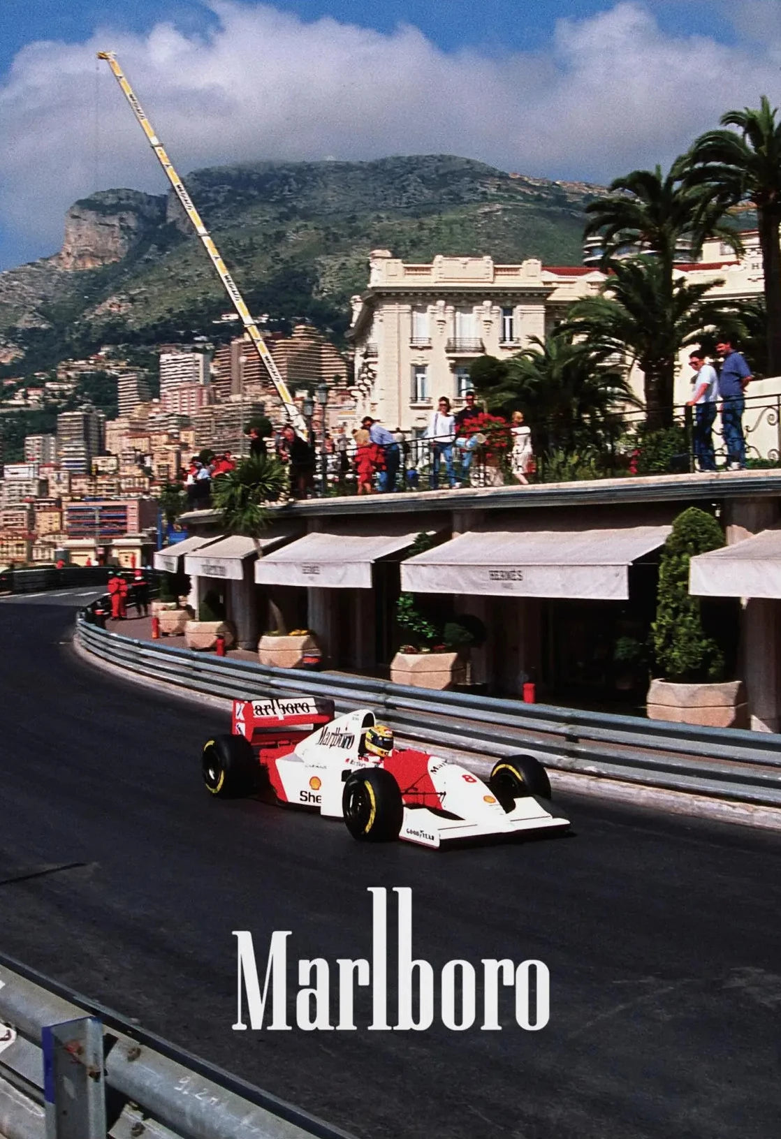 Vintage Monaco Racing Car Canvas Poster