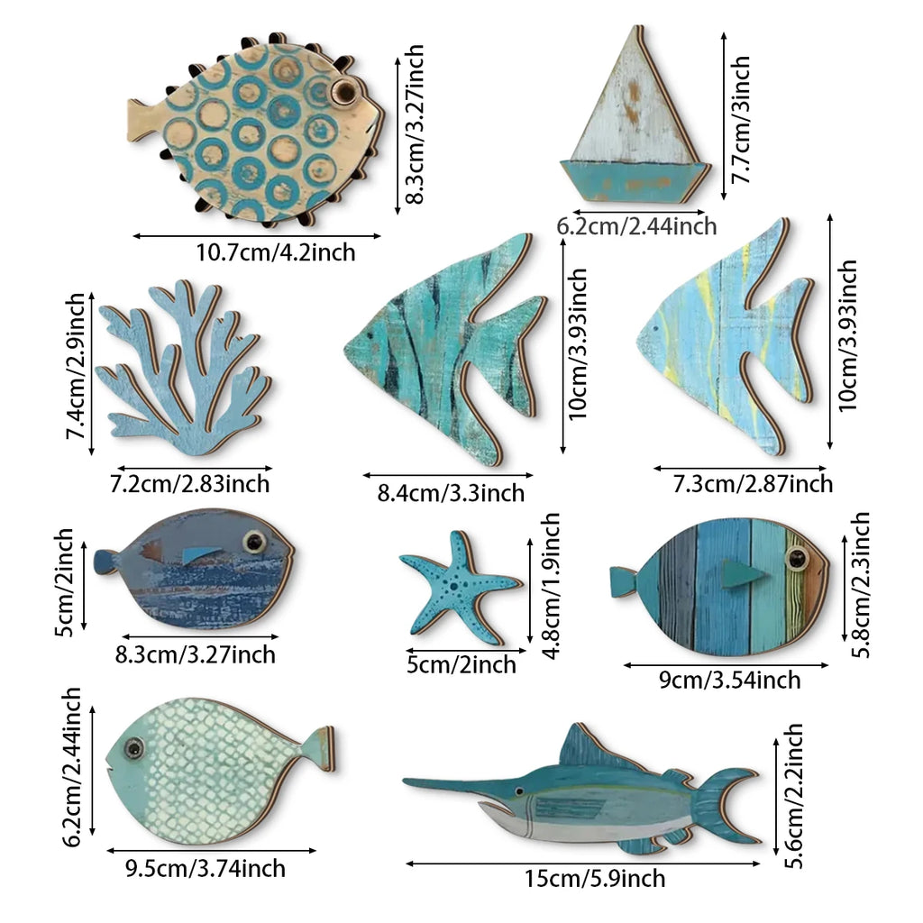 Coastal Ocean Wall Decor Set