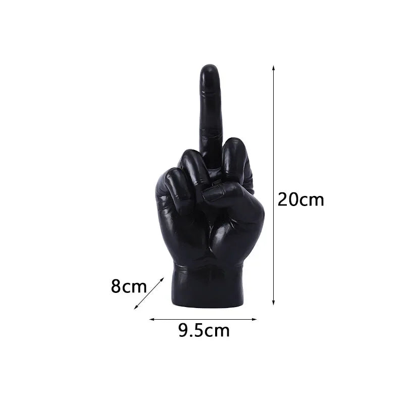 Hip Hop Middle Finger Resin Desk Ornament