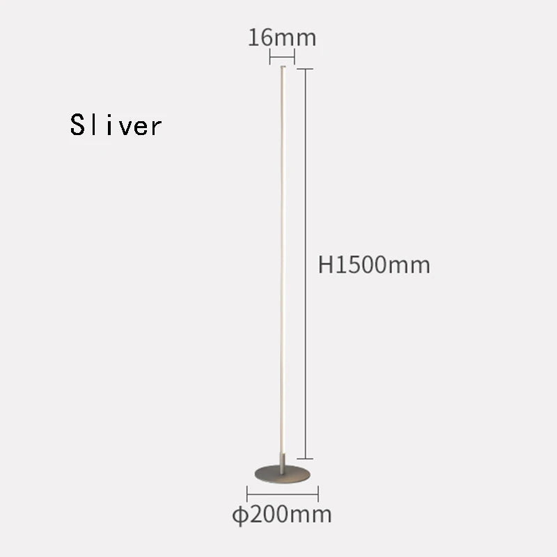 Nordic Gold Minimalist LED Floor Lamp