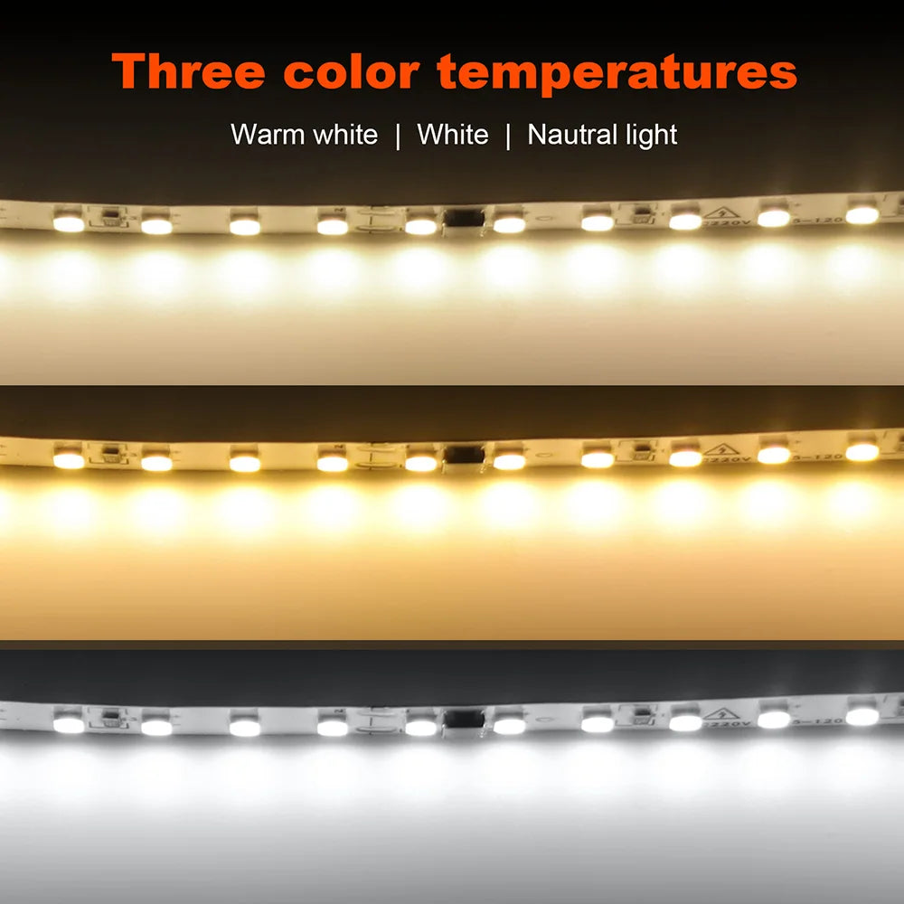 220V Flexible Adhesive LED Strip Light