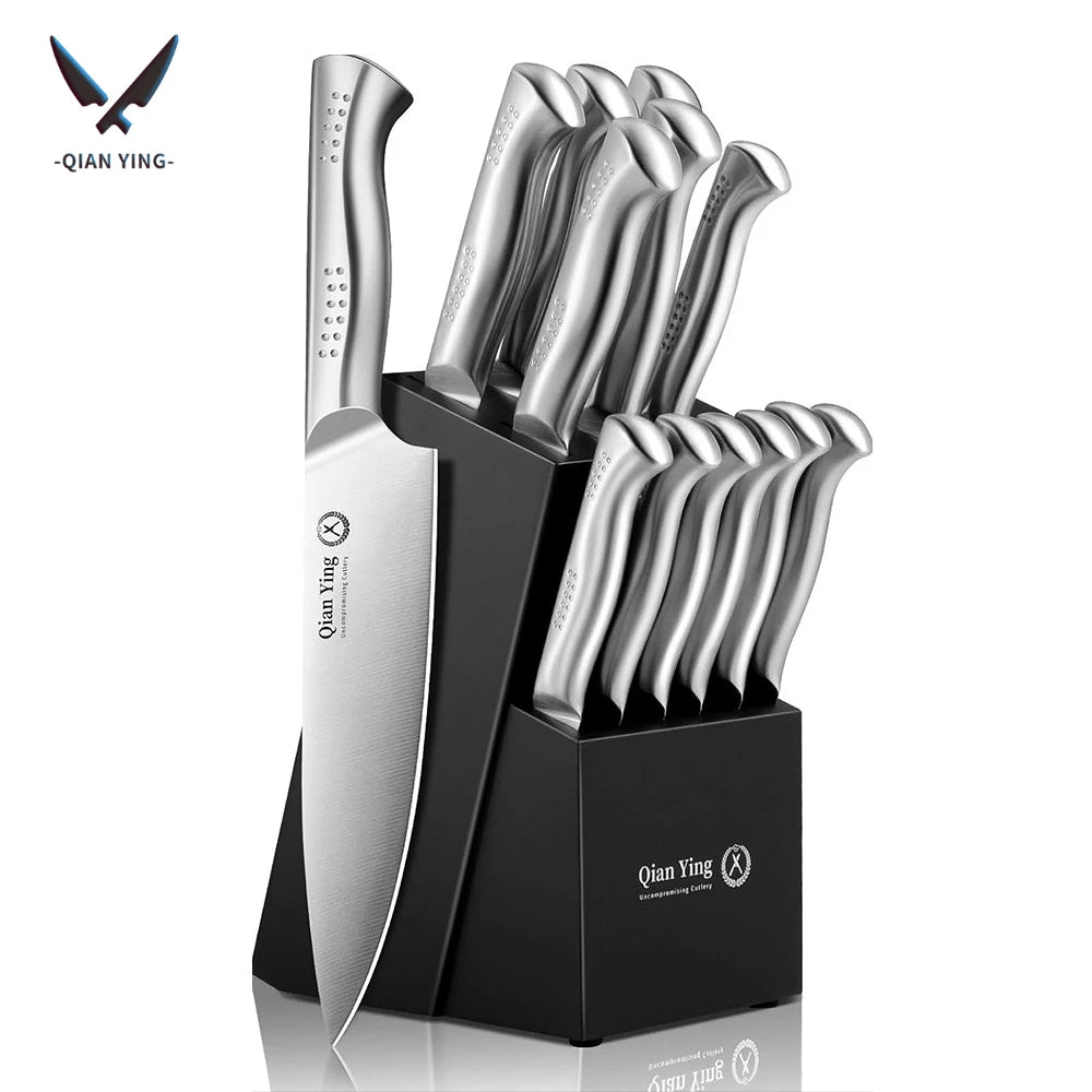 14-Piece Stainless Steel Kitchen Knife Set