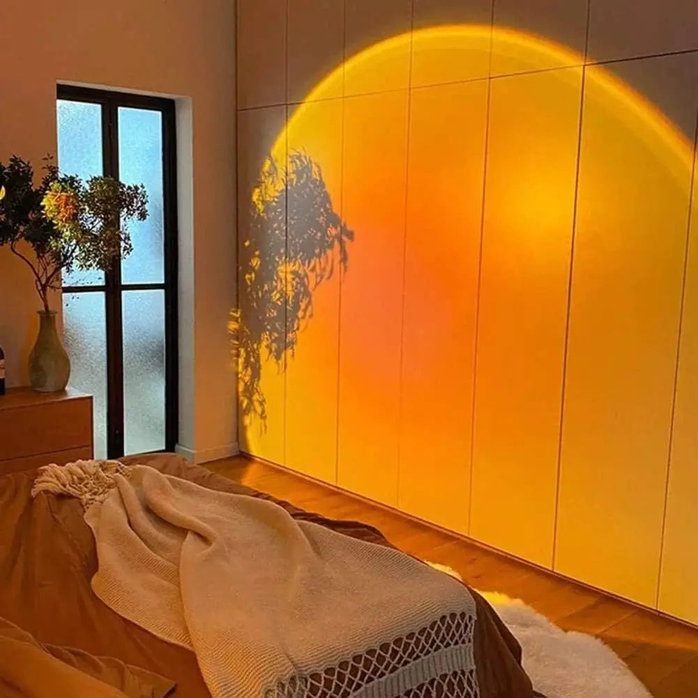 Sunset Projection Atmosphere Lamp – USB Rotatable