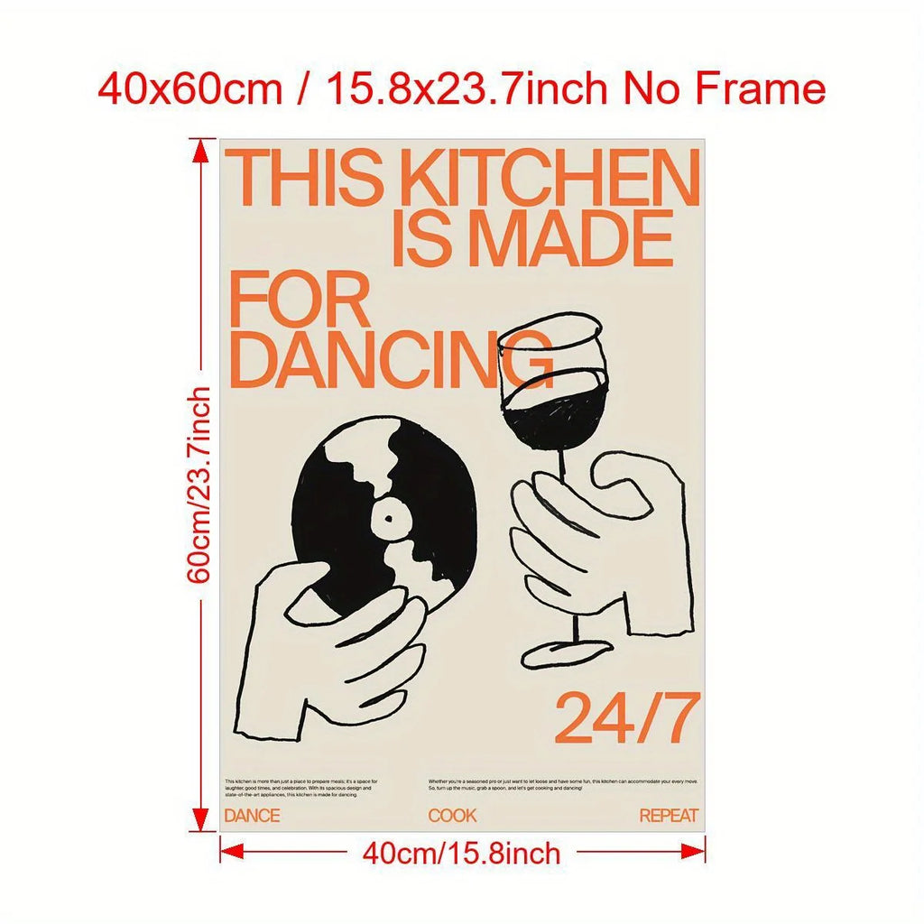Kitchen for Dancing Canvas Wall Art