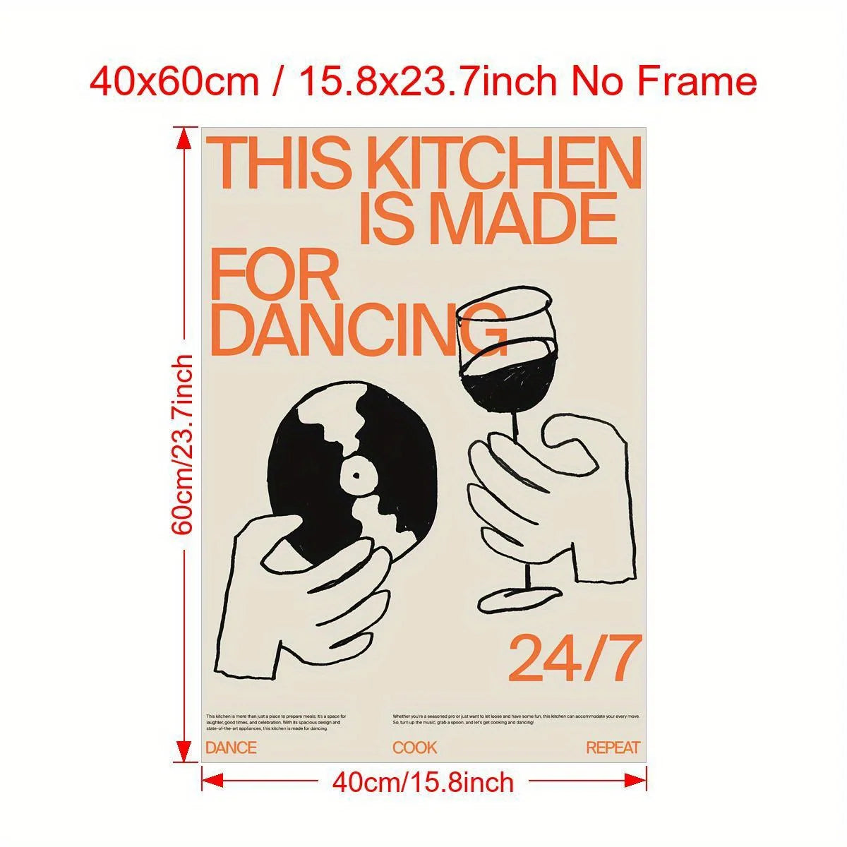 Kitchen for Dancing Canvas Wall Art