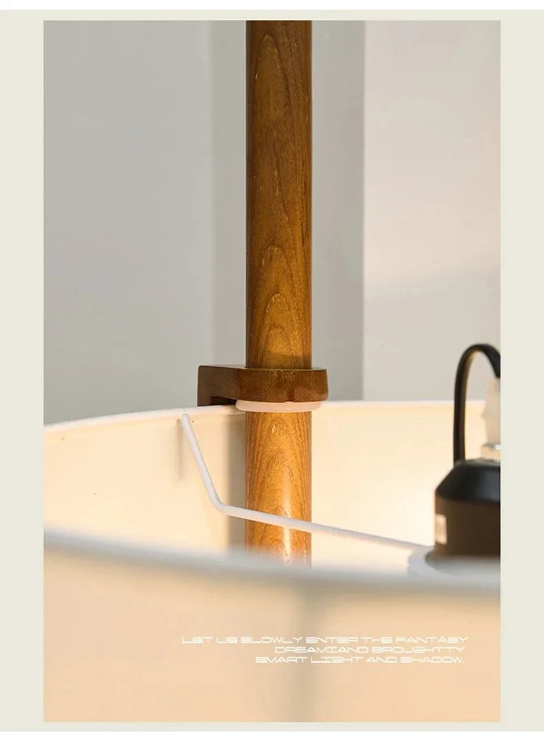 Japanese Retro Fabric Adjustable Floor Lamp