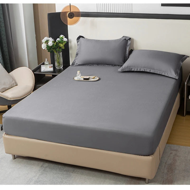 Elastic Fitted Bed Sheet – Solid Colour