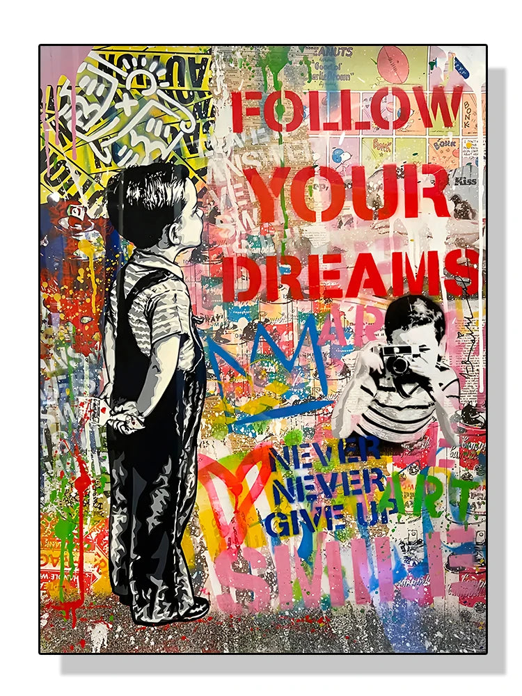 Banksy Graffiti Street Art Canvas Print