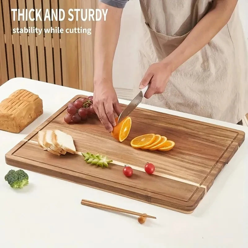 Beech & Walnut Wooden Chopping Block