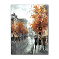 Abstract City Street Landscape Canvas Print