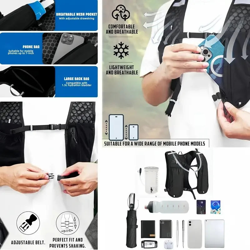 Lightweight Running Hydration Vest Backpack