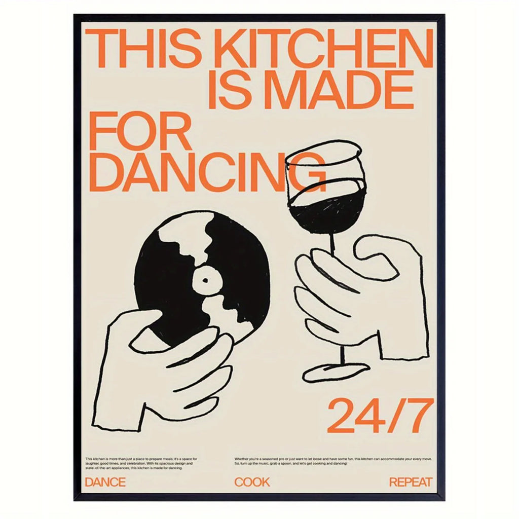 Kitchen for Dancing Canvas Wall Art