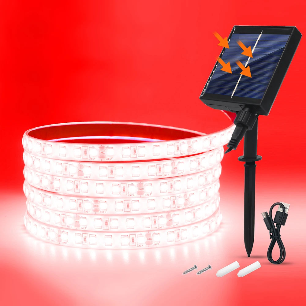 Solar Waterproof Outdoor LED Strip Light