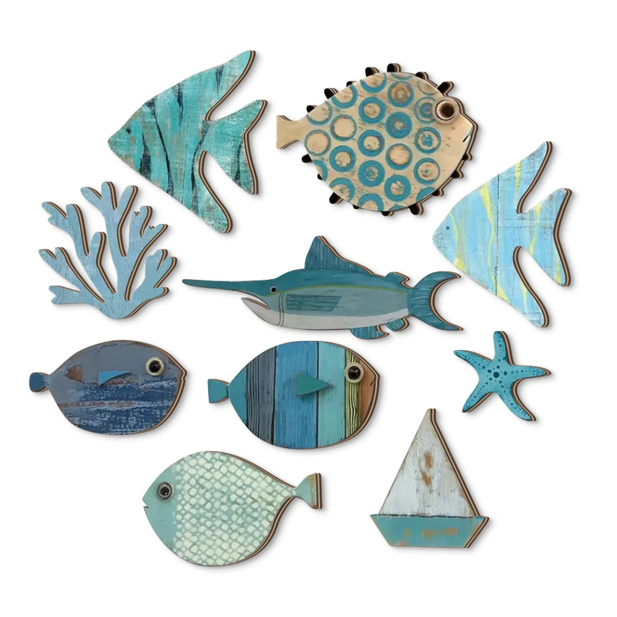 Coastal Ocean Wall Decor Set