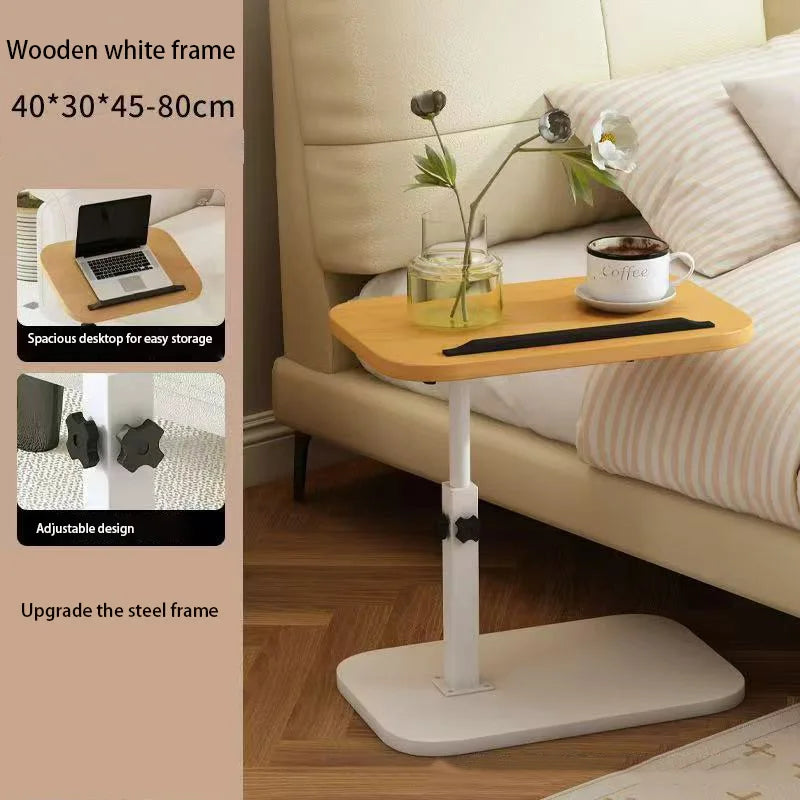 Foldable Mobile Lift Bedside Table