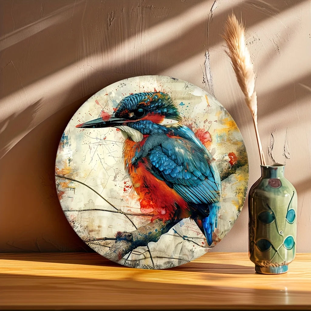 Kingfisher Aluminium Multi-Colour Wall Art