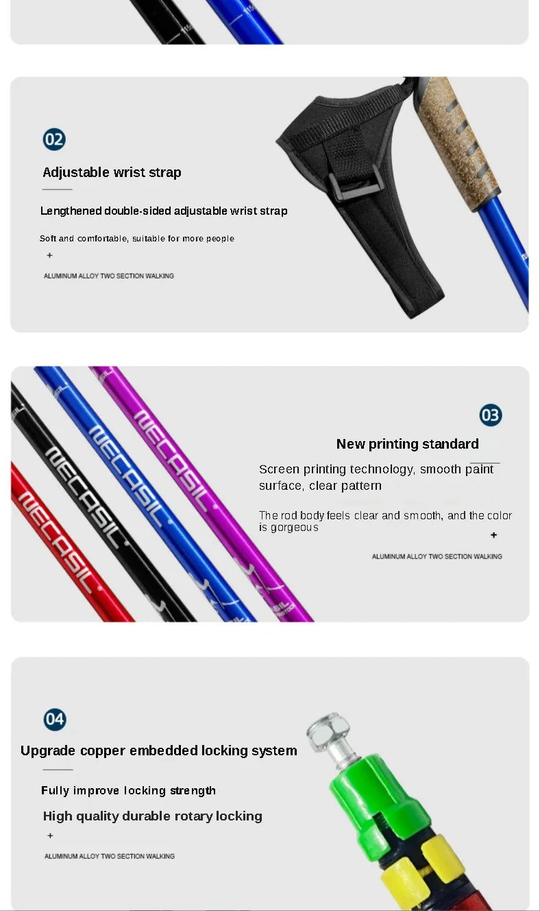 Nordic Lightweight Locking Trekking Poles