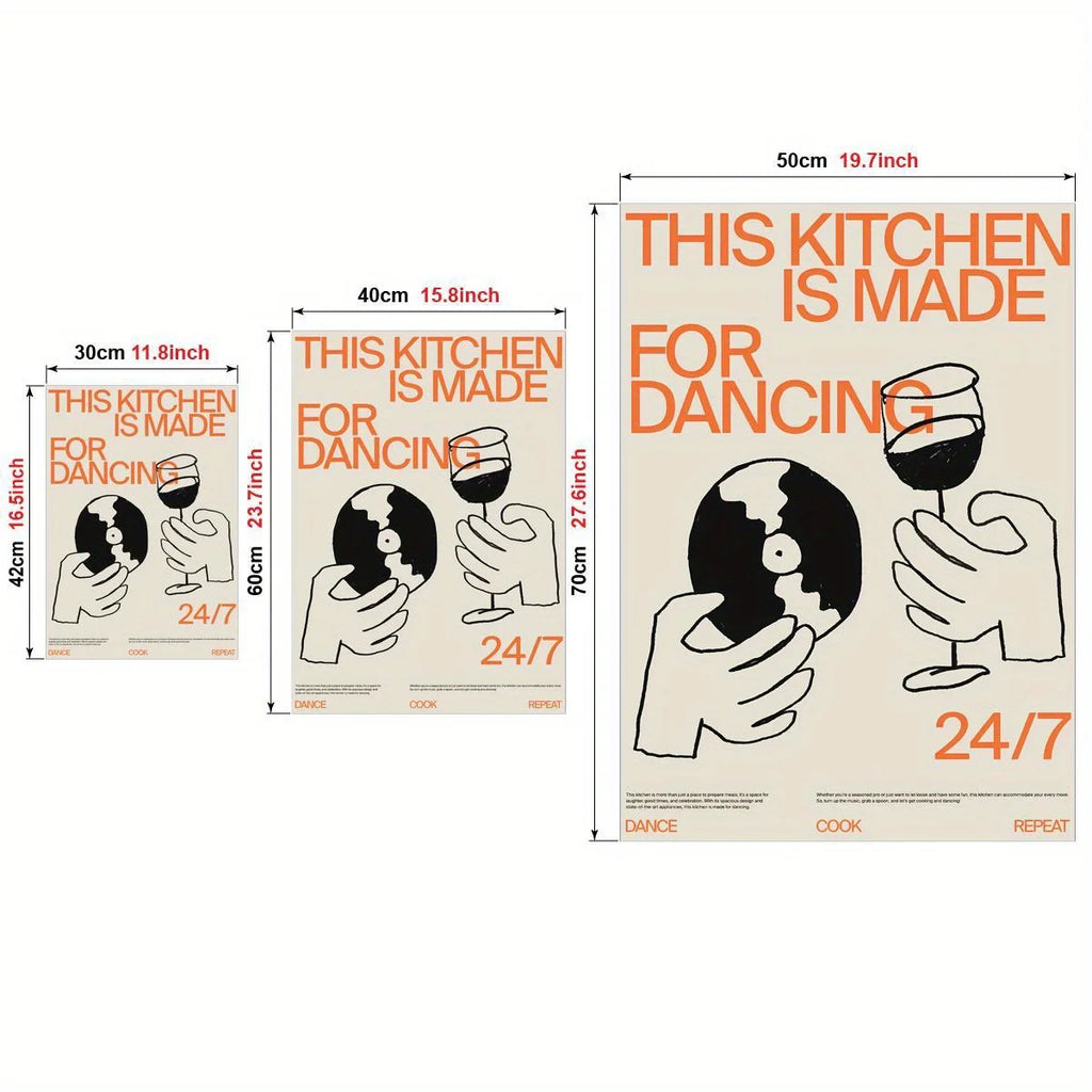 Kitchen for Dancing Canvas Wall Art