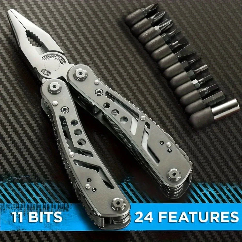 24-in-1 Outdoor Survival Multitool Kit